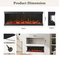 50/60 Inch Electric Fireplace with Remote Control