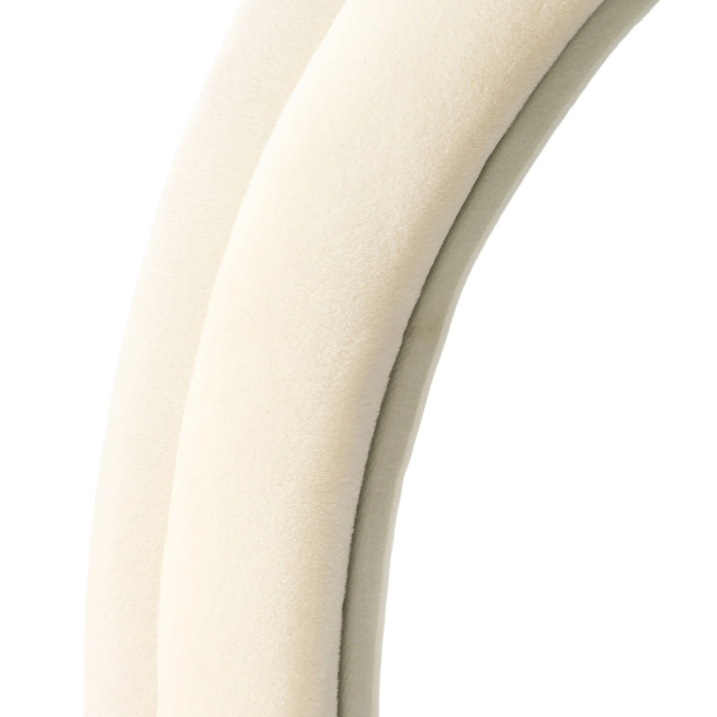 Double Arched Full-Length Mirror with Safety Film & Velvet-Wrapped MDF Frame