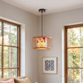 Bamboo-Woven Pendant Light