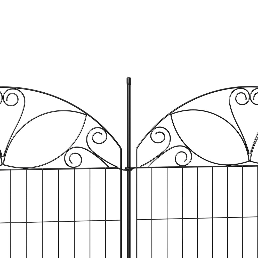 10-Pack Decorative Metal Garden Border Fence Panels