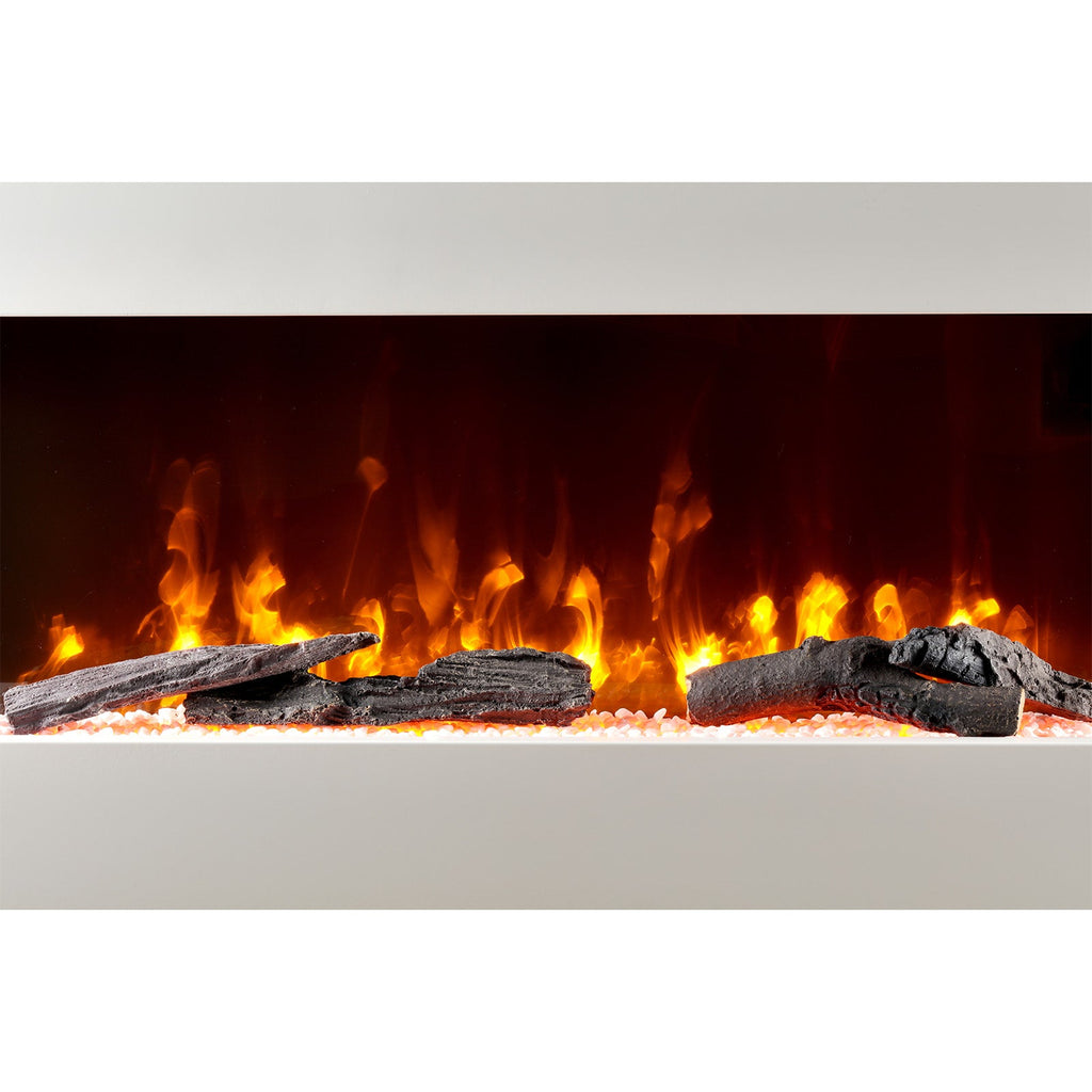 52 Inch Iron Frame Electric Fireplace Suite with WiFi App and Remote Control