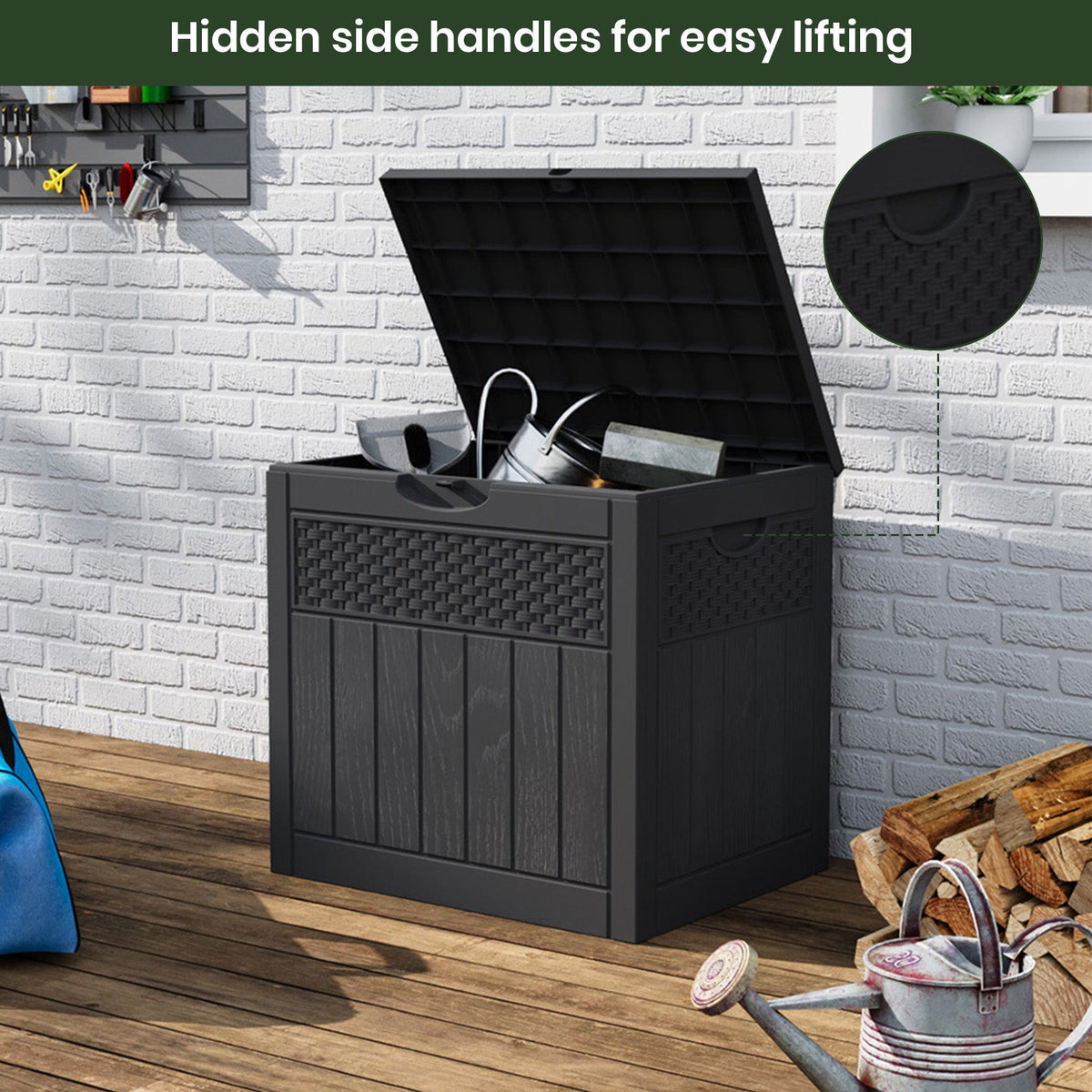 126L Waterproof Plastic Storage Box with a Padlock