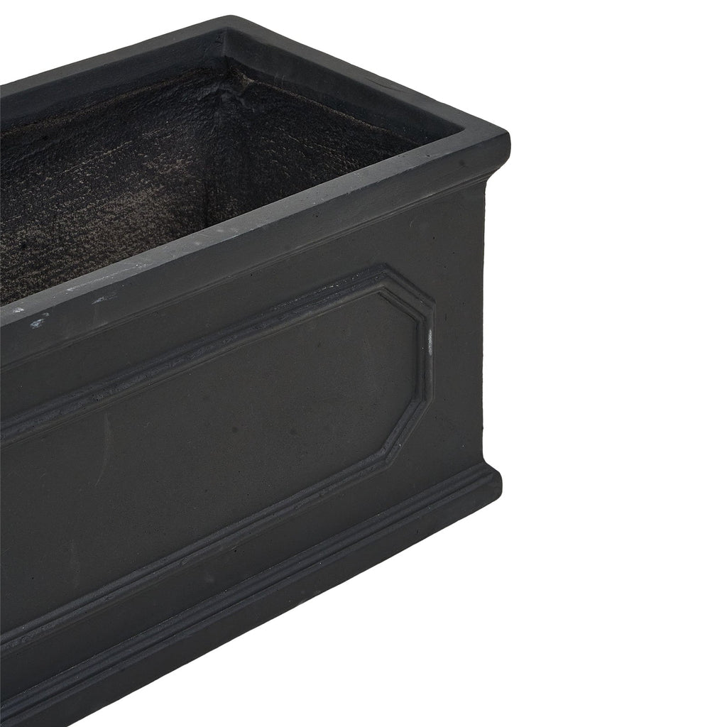70cm Black Cement Flower Pot