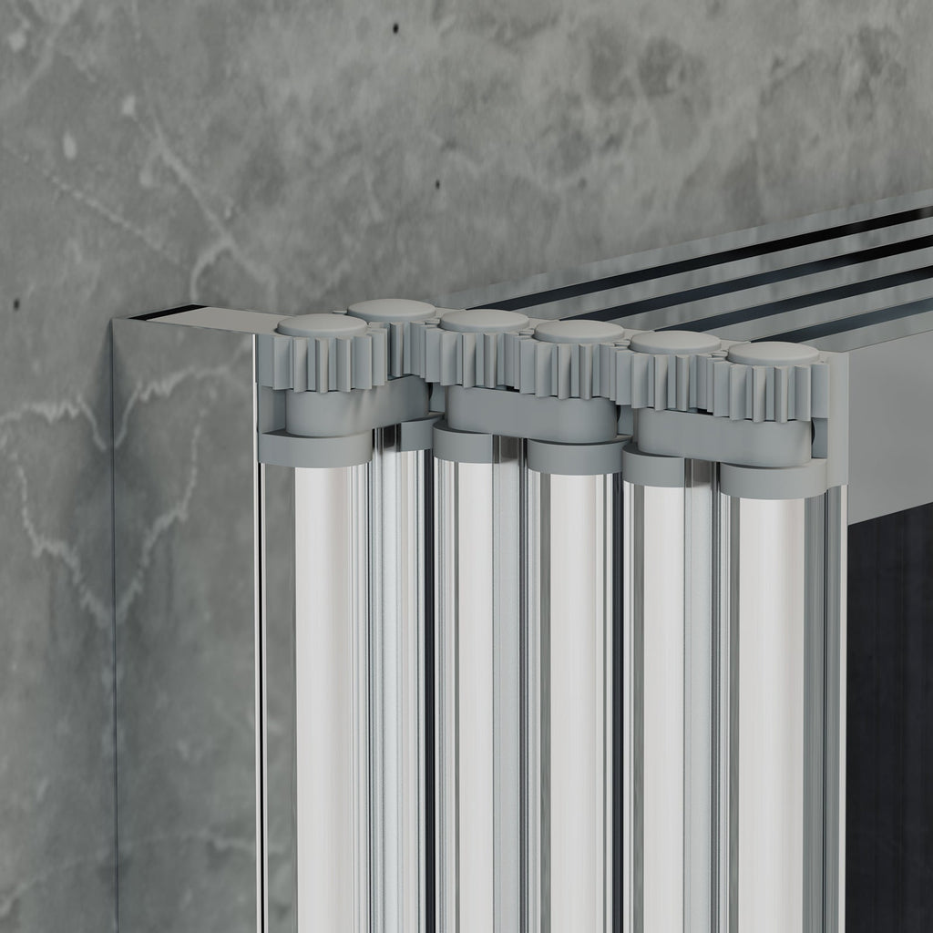 Bath Shower Screen with 5 Folding Panels