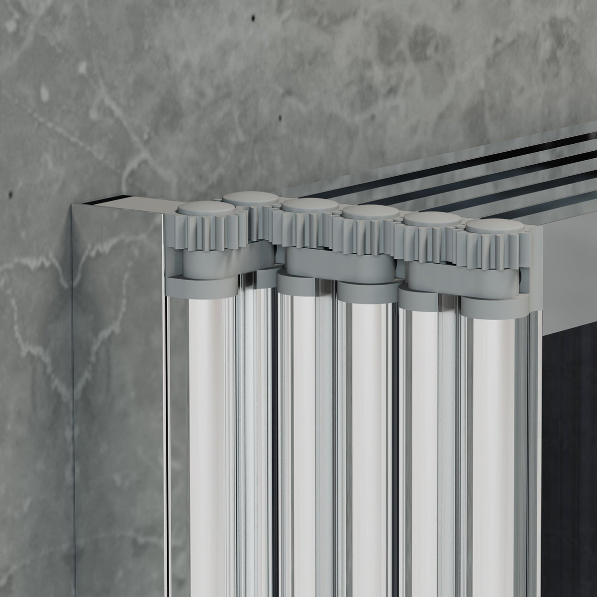 Bath Shower Screen with 5 Folding Panels