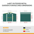 Steel Garden Storage Shed with Apex Roof