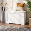 White Wooden Storage Chest Organiser Box