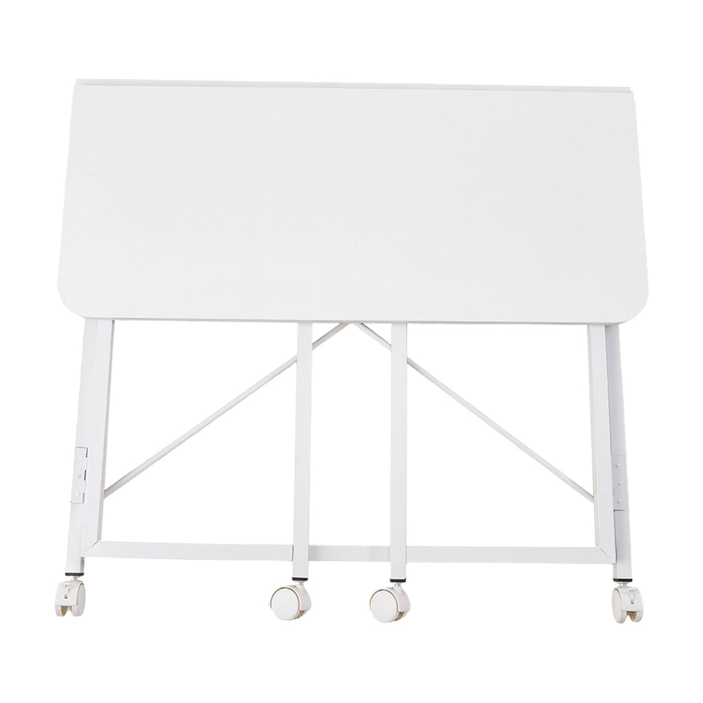 Folding Office Desk with Casters