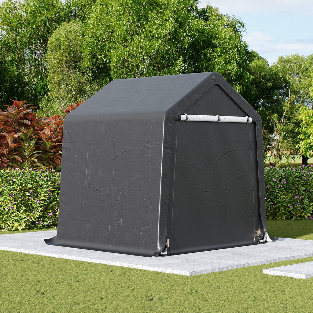 6 x 6 ft Garden Storage Shelter with Galvanised Steel Frame