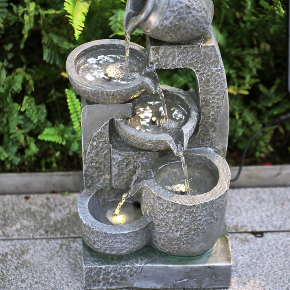 Cascade Solar-powered Water Fountain