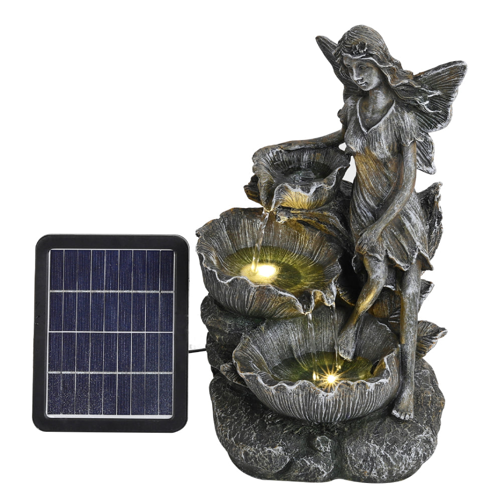 Fairy Solar Resin Water Fountain