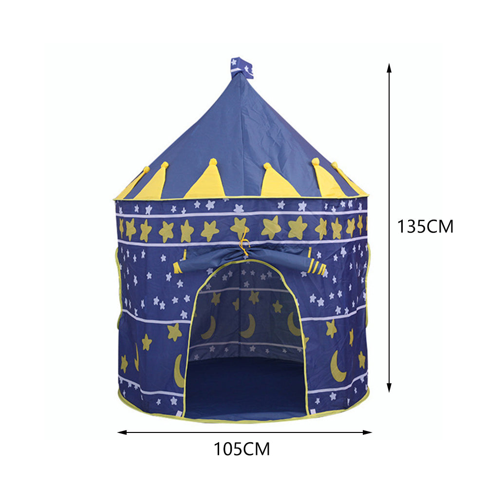Star and Moon Round Kids Playhouse Home Toy