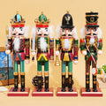 Wooden Nutcracker Soldier Figurine Christmas Ornament
