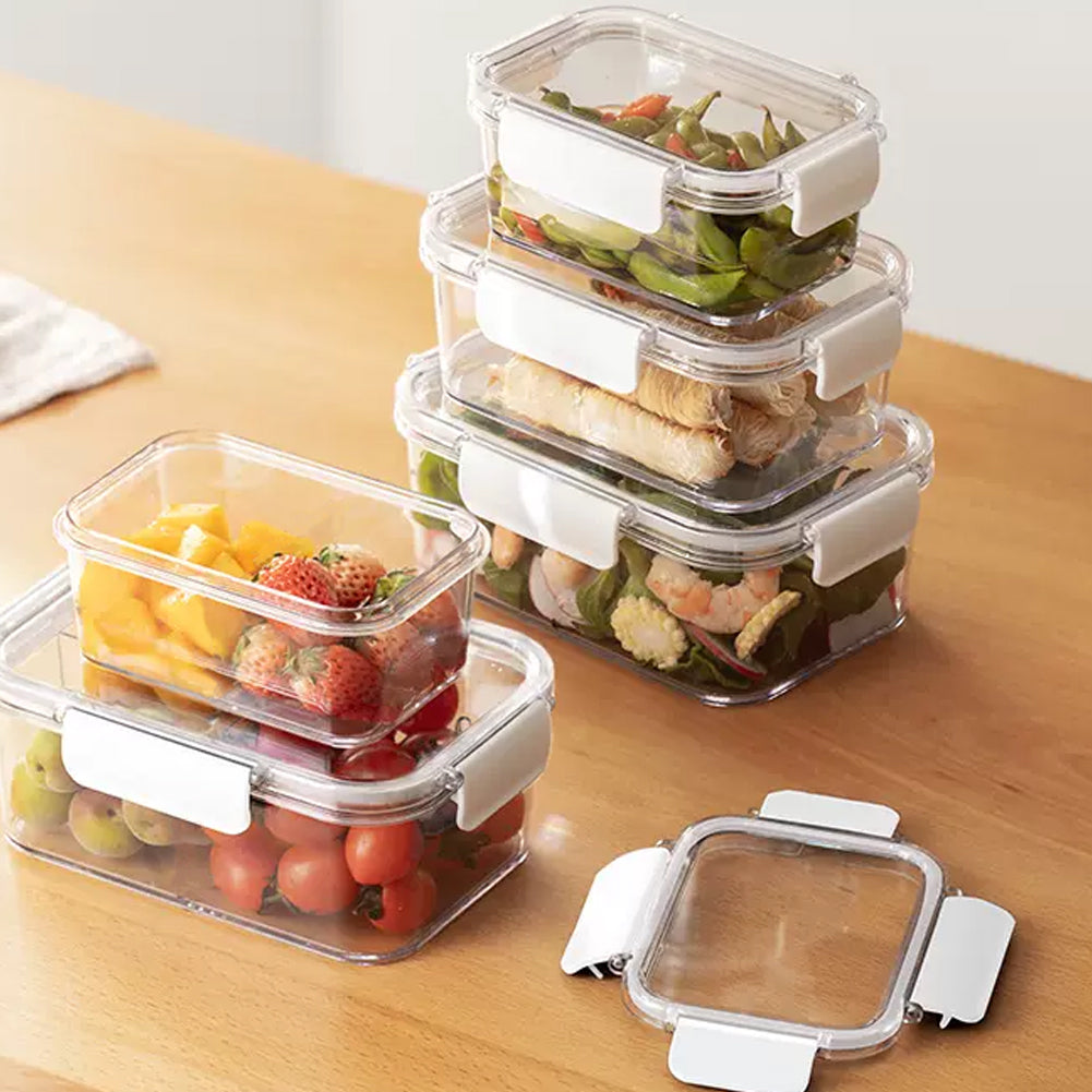 3Pcs Transparent Stackable Bento Lunch Box Set