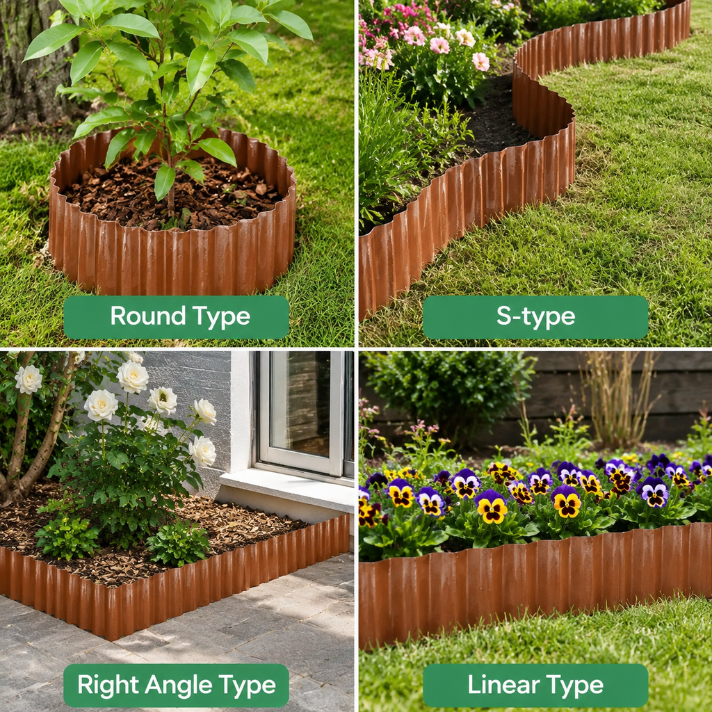 Corrugated Metal Garden Edging