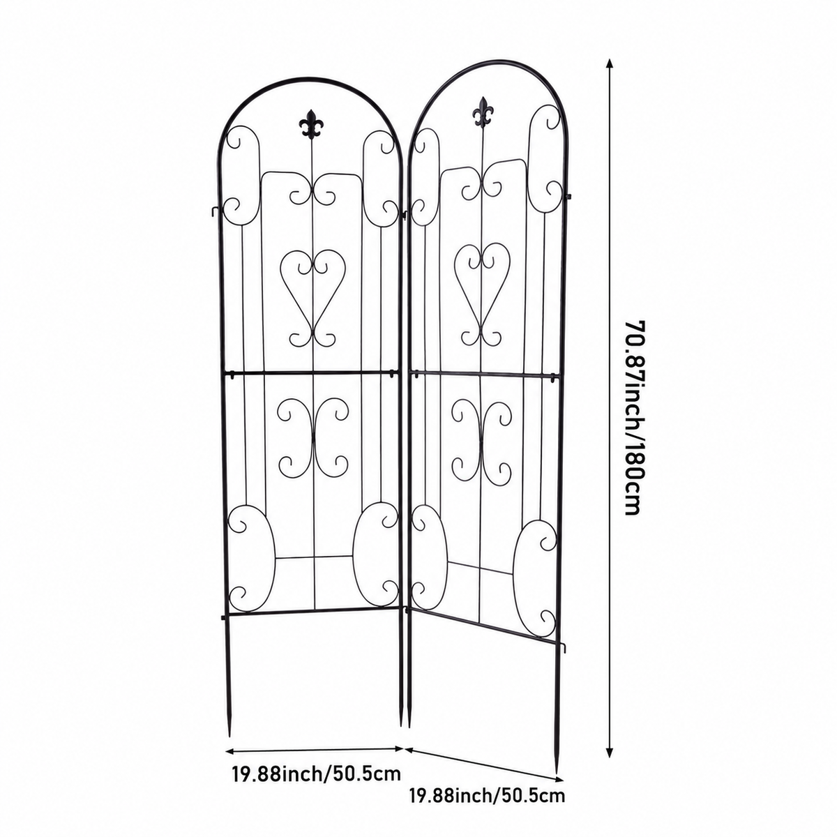 2Pcs Garden Trellis for Climbing Plants
