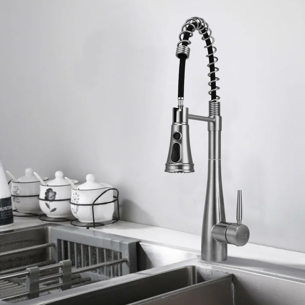 Pre-rinse Pull-Down Swivel Kitchen Faucet