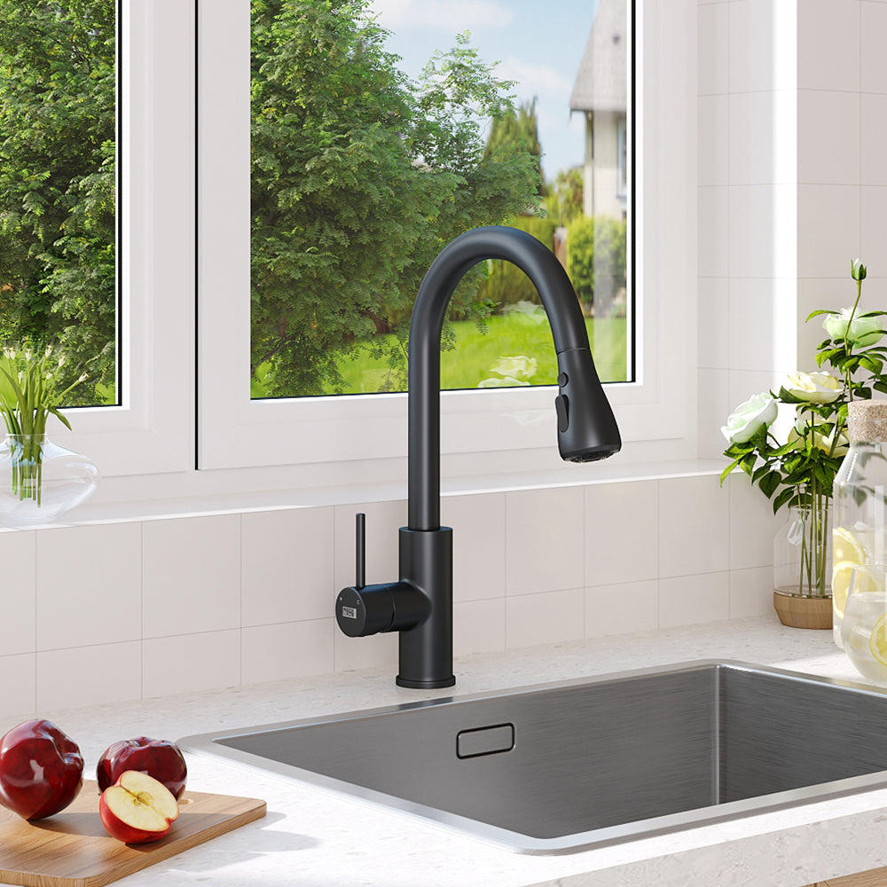 Retractable Commercial Pulldown Kitchen Faucet