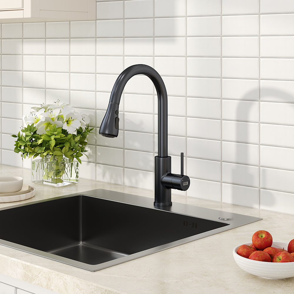 Retractable Commercial Pulldown Kitchen Faucet