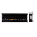 50/60/70'' 3 Side Electric Fireplace with Remote Control