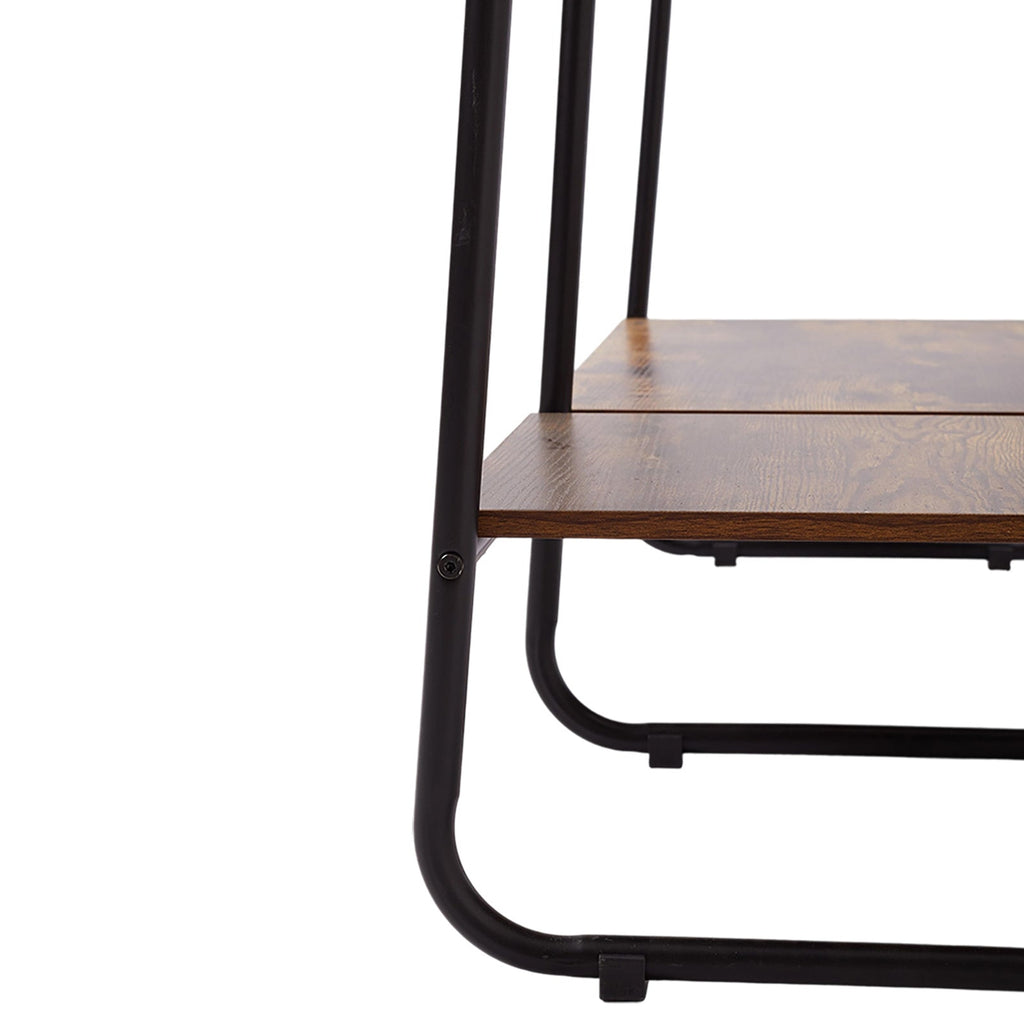 Freestanding Clothes Rack with Shelves