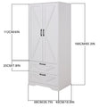 2-Door Wardrobe with Drawers & Mirror
