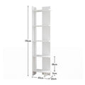 Industrial 5-Tier Corner Bookshelf Shelf Unit