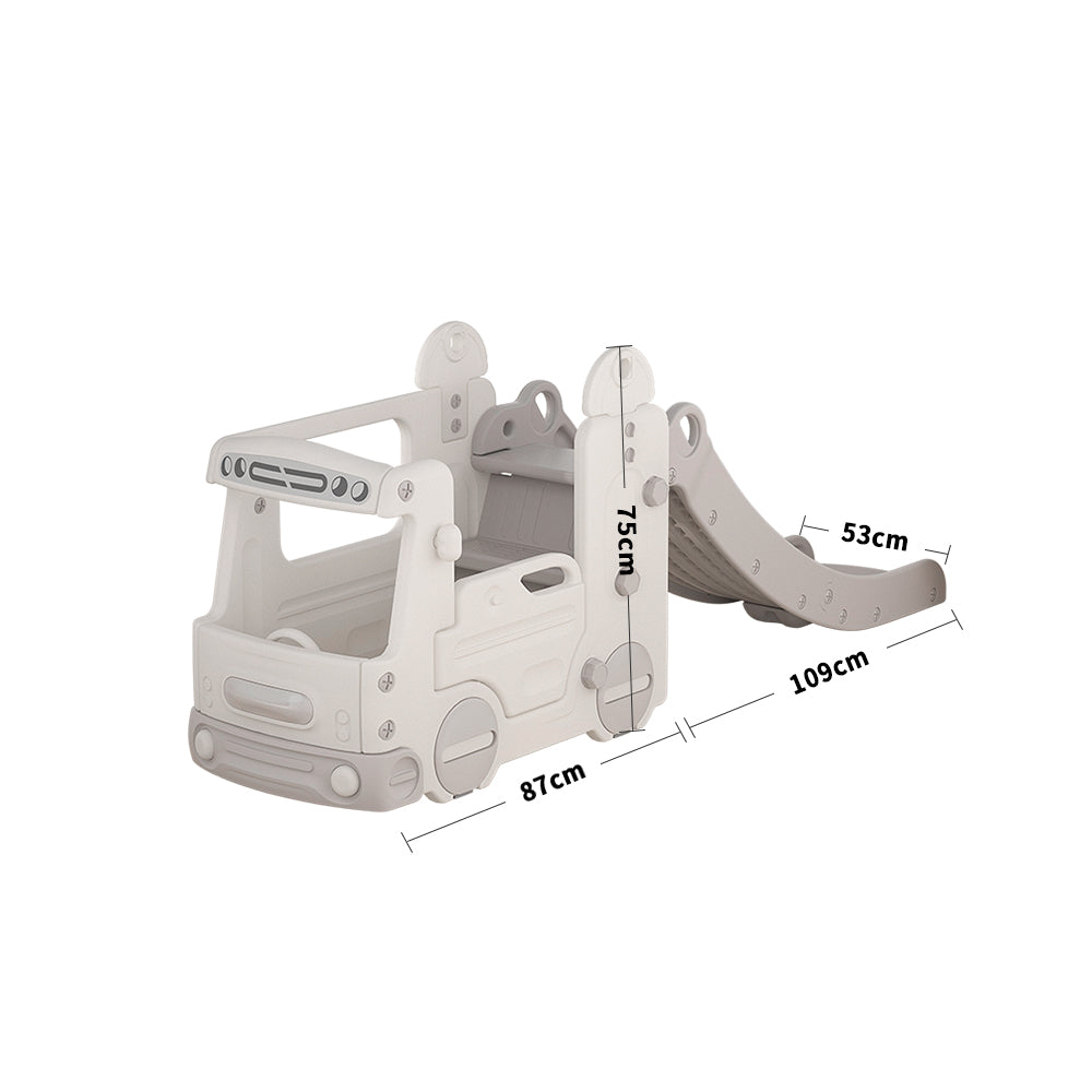 Kids Home Multi Functional Slide with Bus 2 in 1