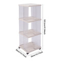 3-Tier Plastic Square Bookshelf