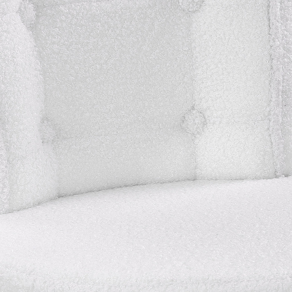 Height-Adjustable Swivel Vanity Chair with Castors