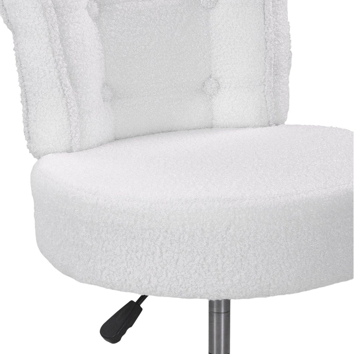 Height-Adjustable Swivel Vanity Chair with Castors