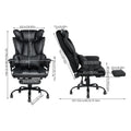 Ergonomic High Back Office Chair with Footrest and Casters