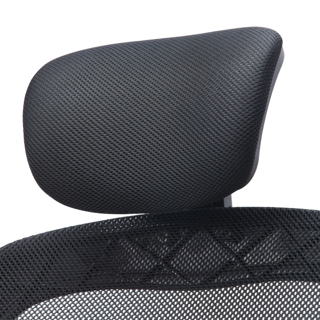 Ergonomic Mesh Office Chair with Adjustable Headrest & 15° Tilt Recline