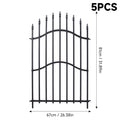 5-Pack Decorative Metal Garden Fence Panels