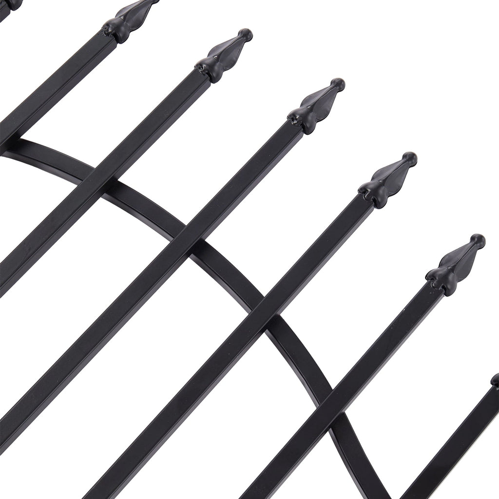5-Pack Decorative Metal Garden Fence Panels