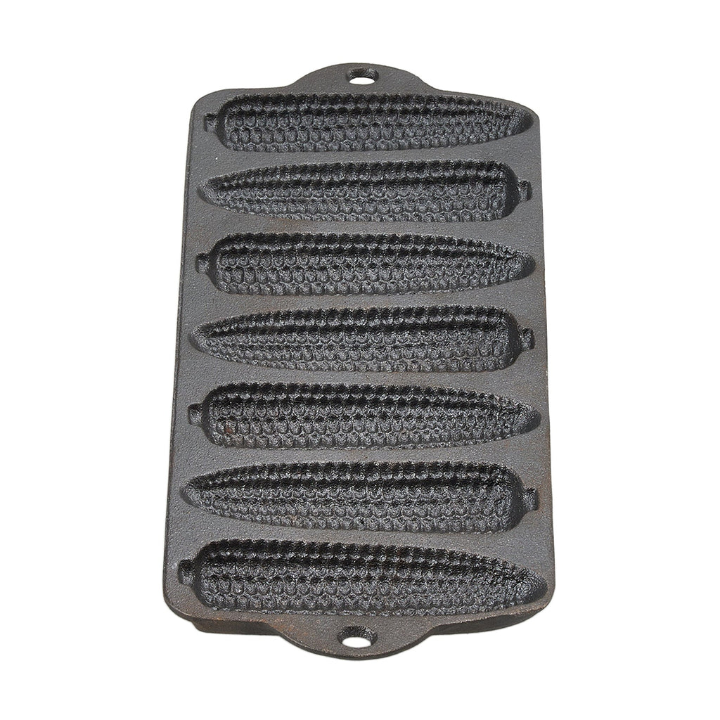 Double-Handled Cast Iron Corn Pan