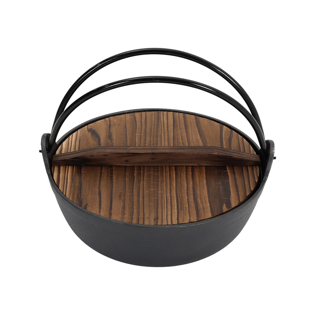 4L Cast Iron Nabe Pot with Double Handles