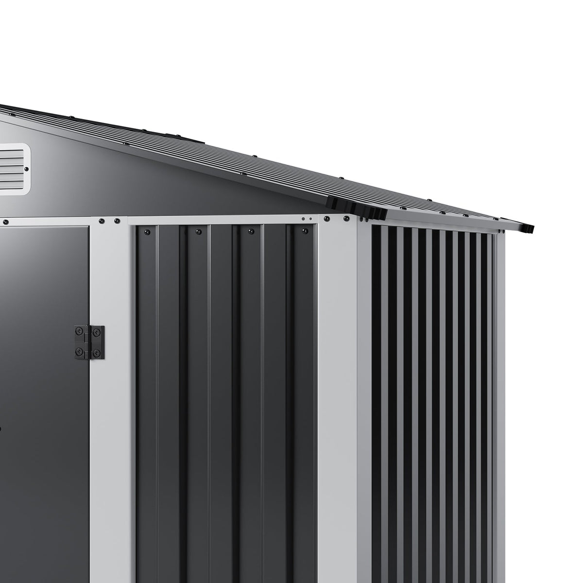 Metal Garden Storage Shed with Apex Roof & Lockable Door
