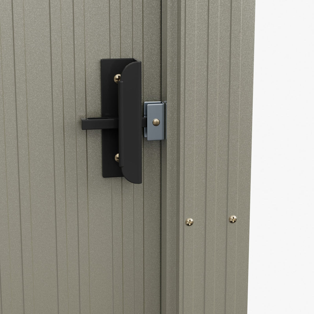 5 x 3 ft Metal Garden Storage Shed with Pent Roof & Lockable Door