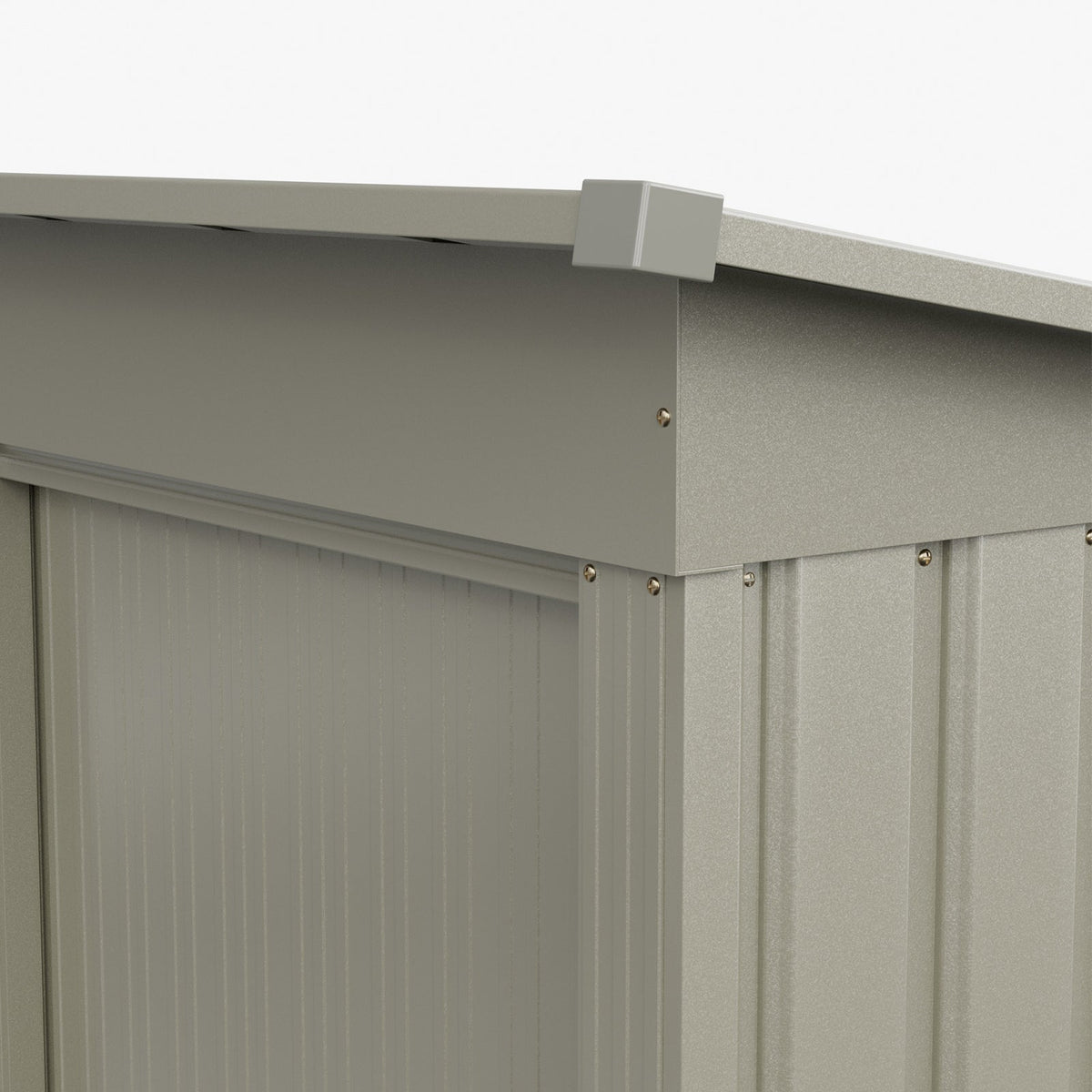 5 x 3 ft Metal Garden Storage Shed with Pent Roof & Lockable Door