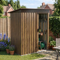 5 x 3 ft Metal Garden Storage Shed with Pent Roof & Lockable Door