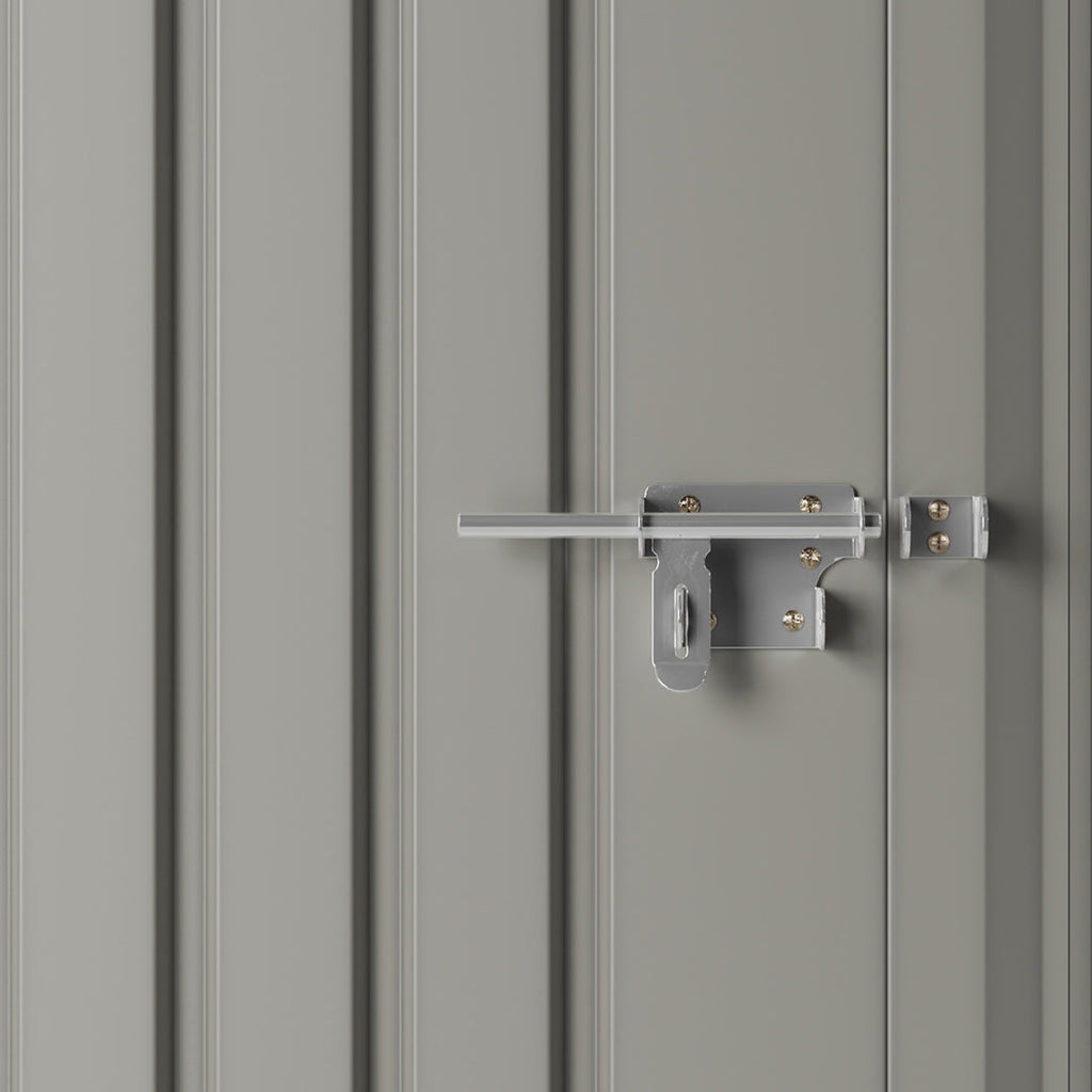 5 x 3 ft Metal Garden Storage Shed with Pent Roof & Padlockable Door