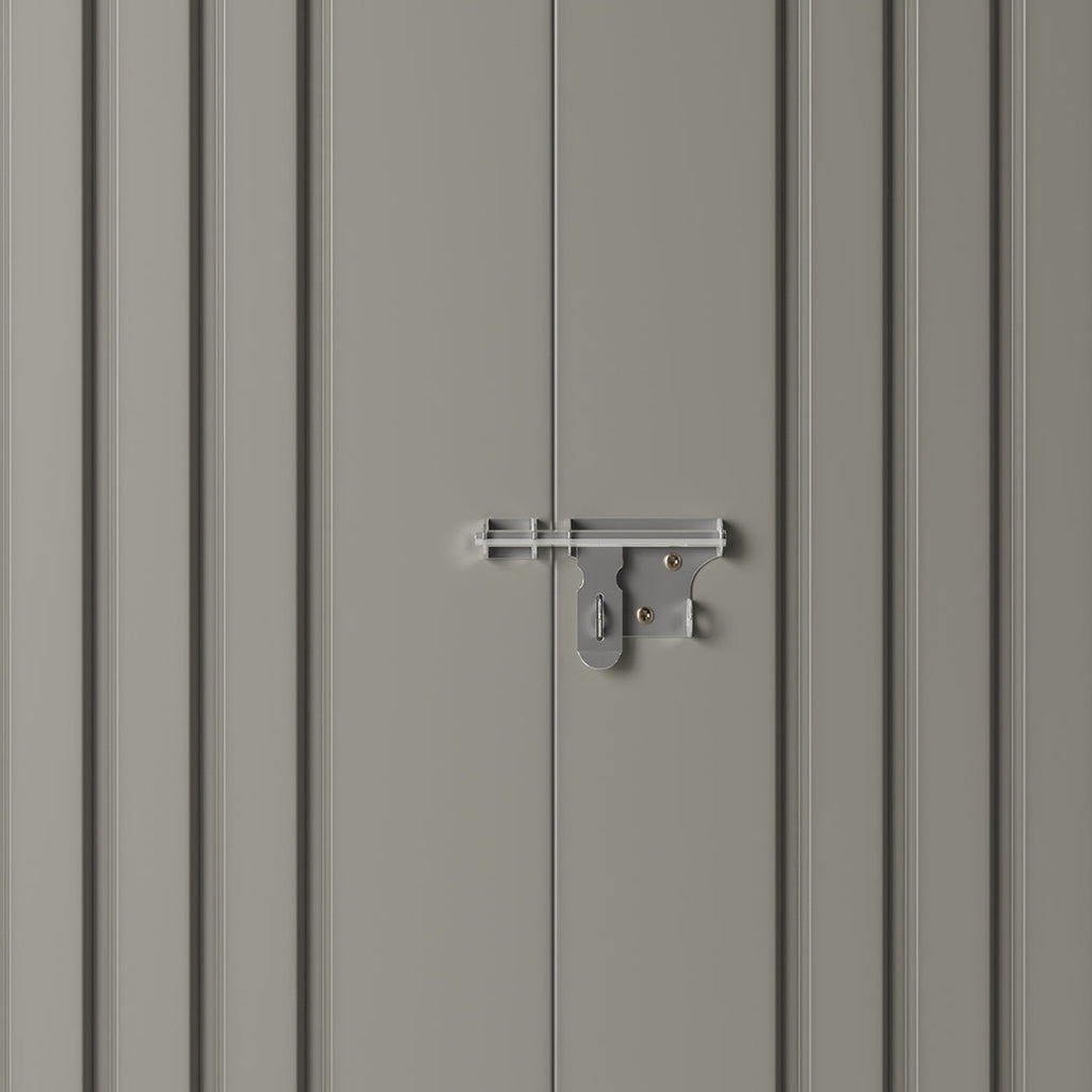 6 x 4 ft Metal Garden Storage Shed with Apex Roof & Double Doors