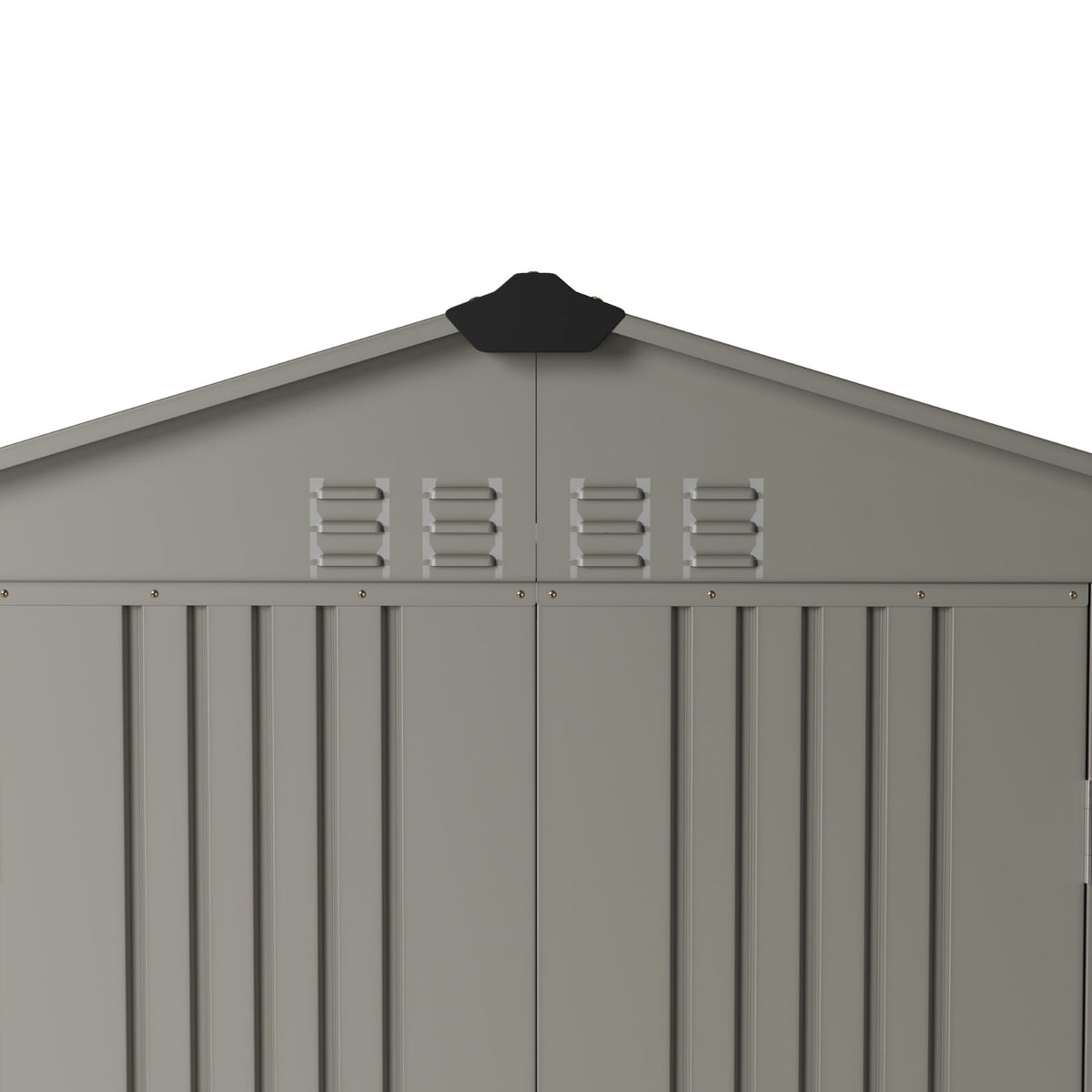 6 x 4 ft Metal Garden Storage Shed with Apex Roof & Double Doors