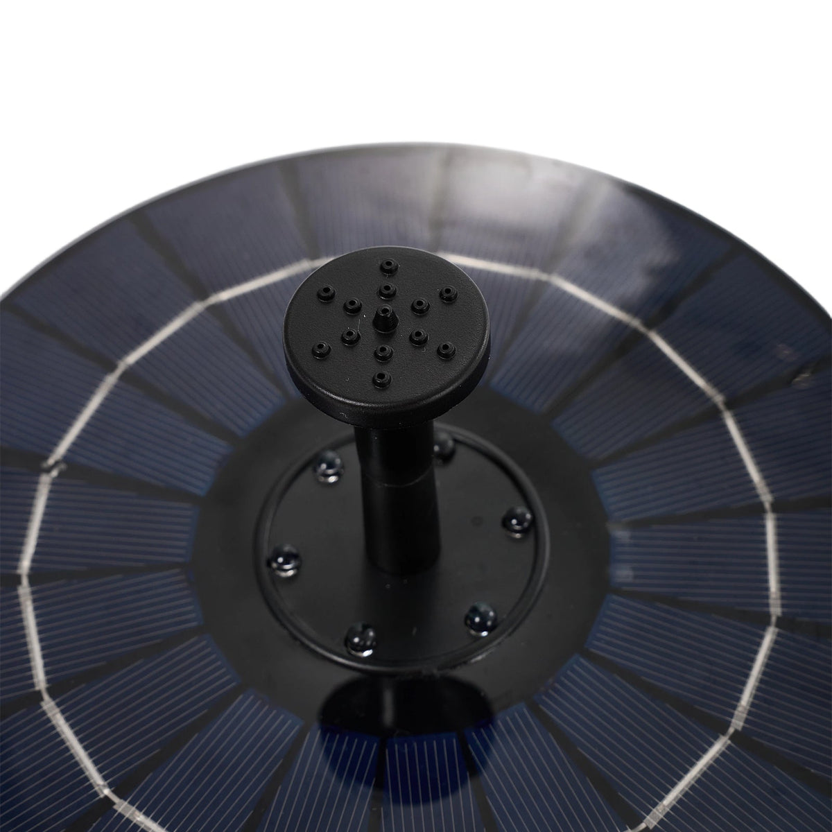 Floating Solar Fountain with Interchangeable Spray Heads
