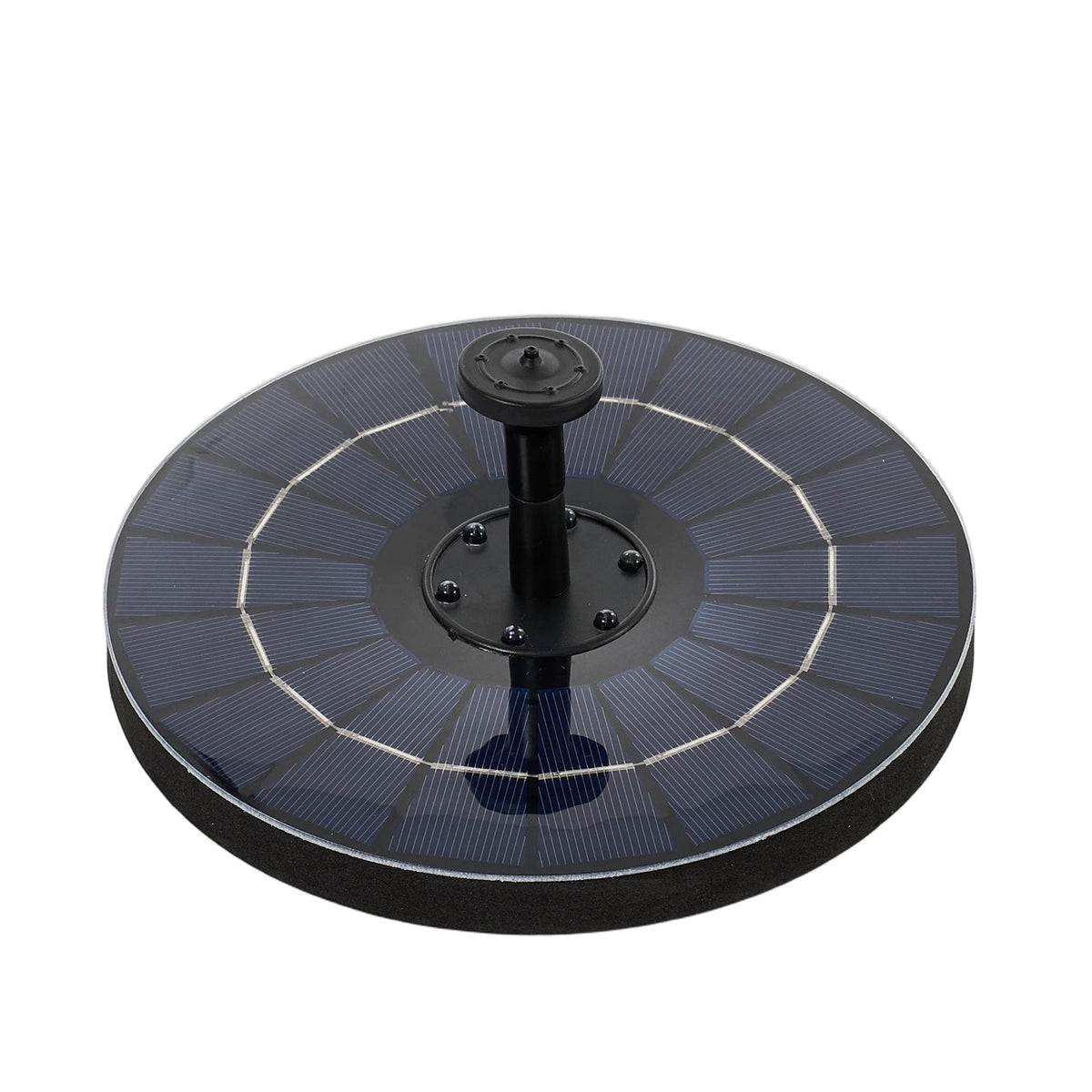 Floating Solar Fountain with Interchangeable Spray Heads