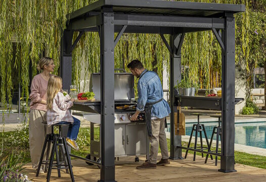 Signature Grill Gazebo - Ashwood Brown