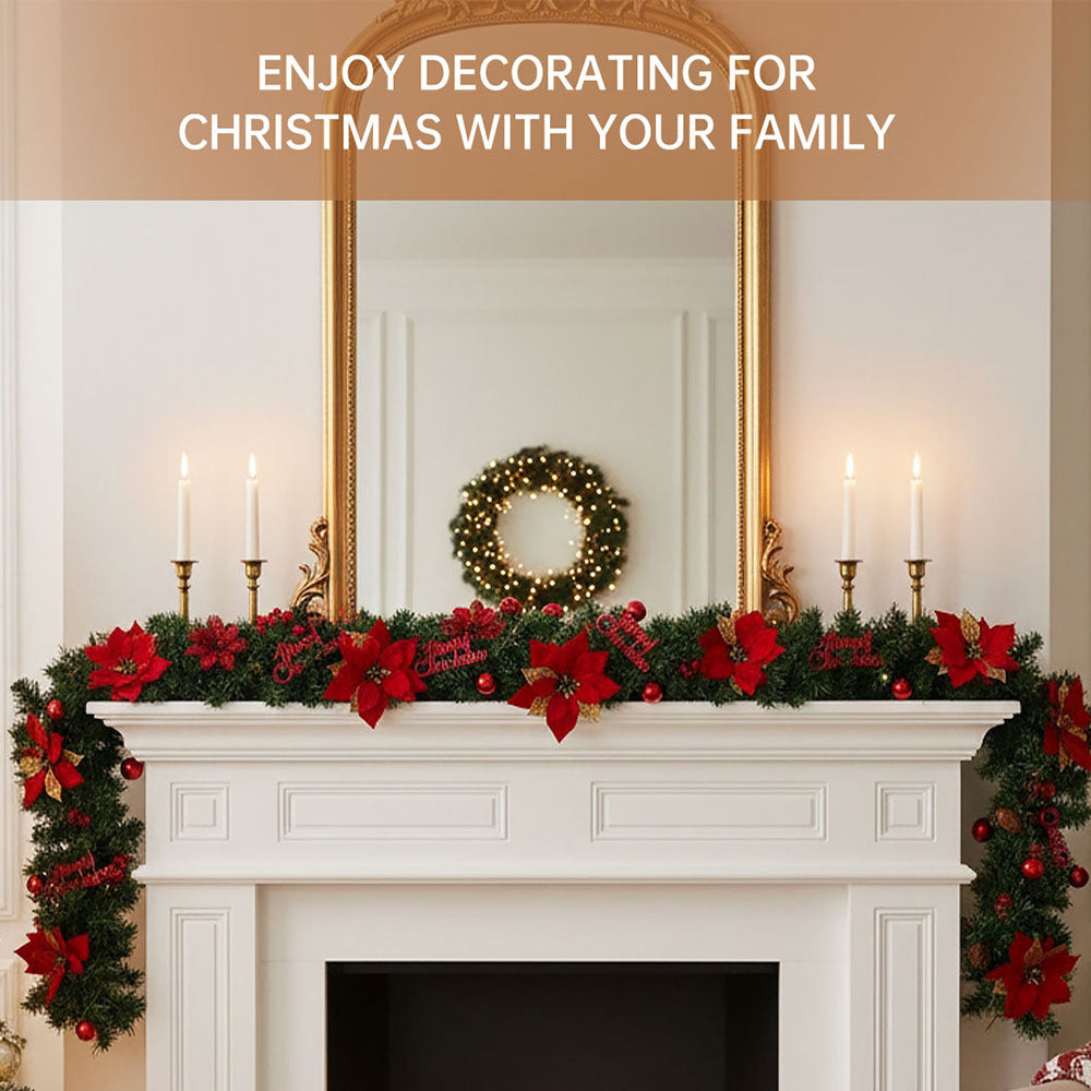 2.7m Artificial Christmas Garland Decorations