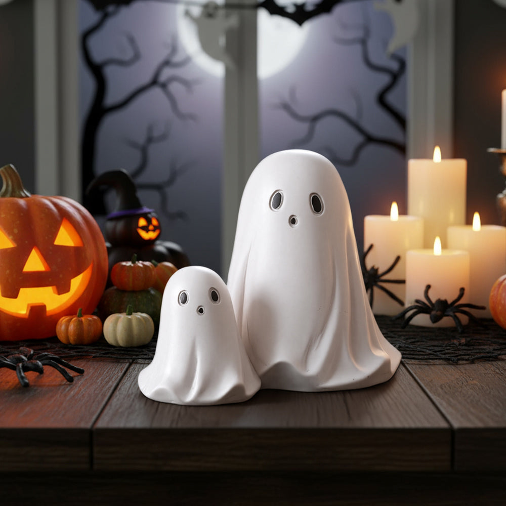Funny Halloween Ghost Statue Ornament