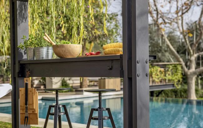 Signature Grill Gazebo - Ashwood Brown